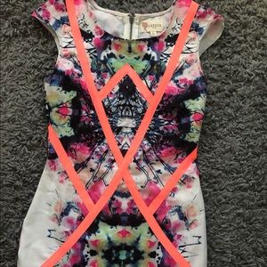 Neon criss cross dress